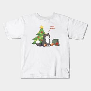 Cat Got Christmas Gift Kids T-Shirt